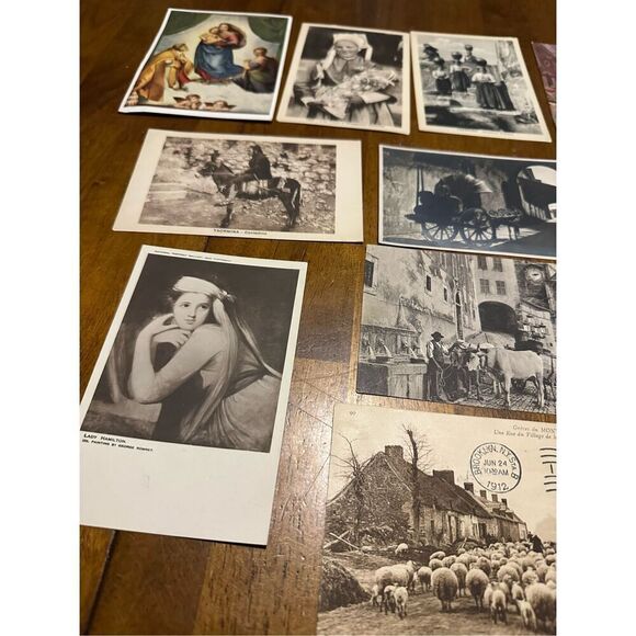 Vintage 1900s Post Card Lot of 12 Around the World Portraits People Animals - Picture 2 of 9